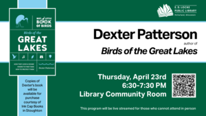 Birds of the Great Lakes: Dexter Patterson Author Visit