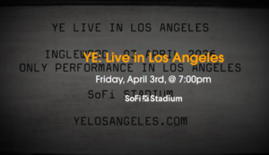 YE Los Angeles Tickets 2026