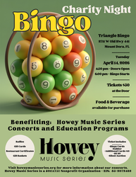 Triangle Bingo Benefit & Raffle for Howey Music Series