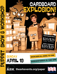 Cardboard Explosion: A Paper Heart Puppet Show & Workshop