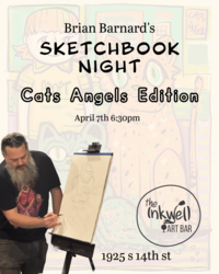 Sketchbook Night - Cats Angels Edition!