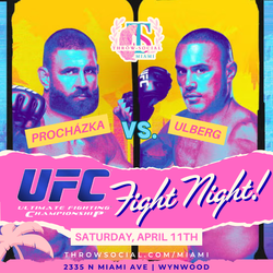 UFC 327: Fight Night Watch Party at THRōW Social Delray! Sound ON