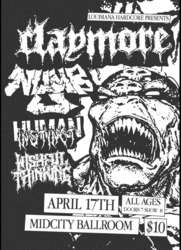 4/17: Claymore, Numb Generation, Human Instinct, Wishful Thinking