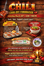 🌶️🔥 CHILI COOK-OFF FUNDRAISER @ POPPIN' OFF🔥🌶️