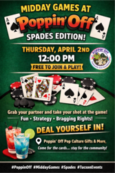 🂡 Midday Games at Poppin’ Off — Spades Edition! 🂡