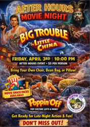 🎬🐉 AFTER HOURS MOVIE NIGHT: ENTER THE CHAOS @ POPPIN' OFF 🐉🎬