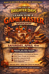 🎲✨ Level Up Your Storytelling Skills at Our Learn to be a Game Master @ Poppin' Off ✨🎲