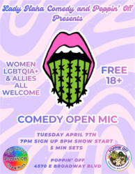 Comedy Open Mic Night at Poppin’ Off
