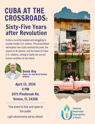 Cuba at the Crossroads-A Lecture with Denis Rey