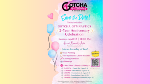 Gotcha Gymnastics' FREE TWO-year Anniversary Bash At Heist Barrel Arts