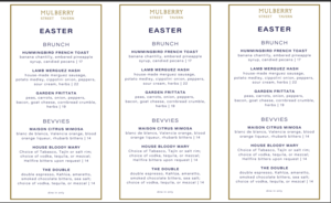 Easter Weekend Brunch @ Mulberry Street Tavern