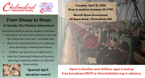 Special April vacation event by Chelmsford Historical Society