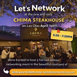 Biz To Biz Networking at Chima Steakhouse