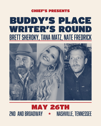 Buddy's Place Writer's Round w/ Brett Sheroky, Tana Matz, Nate Fredrick