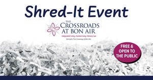 Free community Shred-it event at The Crossroads at Bon Air