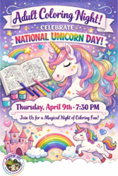 🎨🖍️ Adult Coloring Night is back @ Poppin' Off!