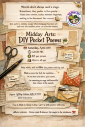 🎨 Midday Arts: DIY Pocket Poems @ Poppin' Off