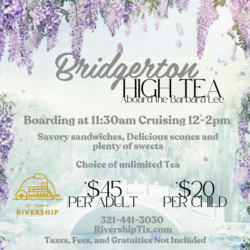 Bridgerton Themed High Tea Aboard the Barbara-Lee Lunch Cruise