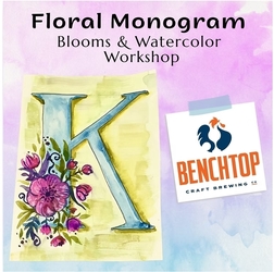 Floral Monogram: Blooms & Watercolor Workshop