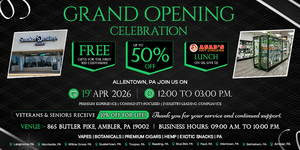 Grand Opening – Smoker’s Destiny, Ambler