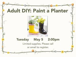 Adult DIY: Paint a Planter