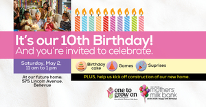 Mid-Atlantic Mothers’ Milk Bank’s 10th Birthday Party