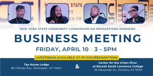 Public Business Meeting on Reparations hosted by NYS Community Commission on Reparations Remedies