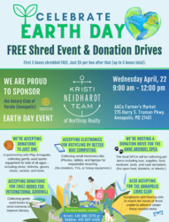 Celebrate Earth Day - Free Shred & Donation Drives