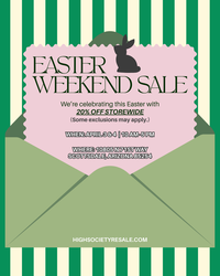 High Society Resale Boutique's Easter Weekend Sale