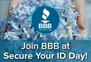 BBB Secure Your ID Day - Free Paper Shredding Event