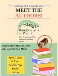 Rose LaPietra and MacKenzie Akin-Martel book signing at Ballston Spa Public Library
