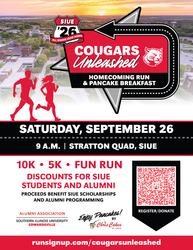 SIUE Cougars Unleashed Homecoming Run & Pancake Breakfast