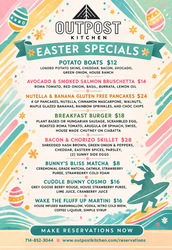 Outpost Kitchen’s 2026 Easter Menu