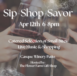 Sip • Shop • Savor