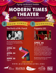 Puppetry 101; A Workshop! By Modern Times Theater