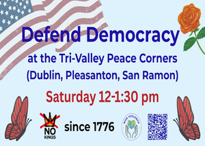 Defend Democracy at the San Ramon Peace Corners