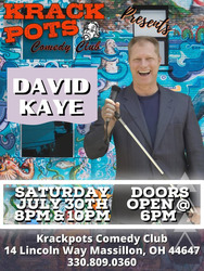 Comedian David Kaye at Krackpots Comedy Club
