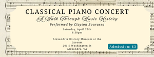 Classical Piano Concert: A Walk Through Music History