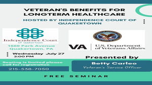 Veteran's Benefits for Long Term Healthcare Seminar