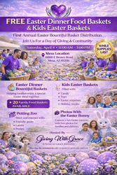 Free Easter Dinner Food Basket and Gifts for the kids
