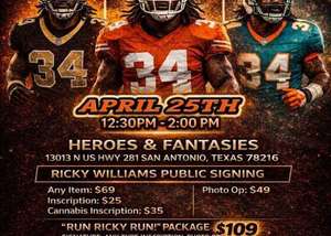 Ricky Williams Public Signing