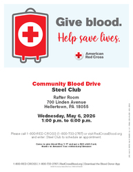 Steel Club Community Blood Drive