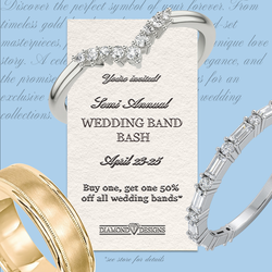 Spring Wedding Band Bash, BOGO 50% OFF all wedding bands