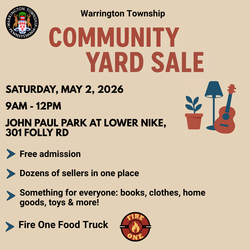 Warrington Township Community Yard Sale