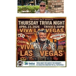 4-23-26 6:30p VEGAS TRIVIA w/Host Ed Conway to Benefit Local Habitat for Humanity@Second Act Spirits