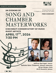 An Evening of Song and Chamber Masterworks
