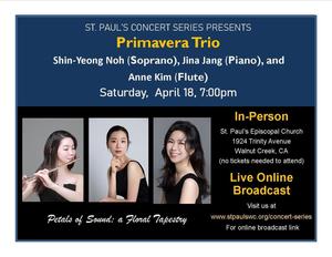 Primavera Trio Performs at St. Paul's in Walnut Creek