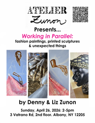 Atelier Zunon Presents... Working in Parallel: paintings, sculptures & more by Denny & Liz Zunon
