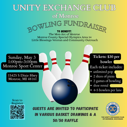 Unity Exchange Club- Bowling Fundraiser