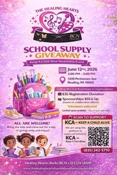School Supply Giveaway Keep A Child Alive Fundraiser Awareness Healing Hearts Berks & BCN D'LUX HAIR